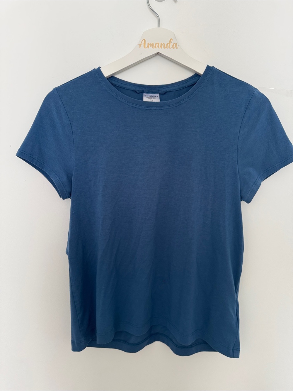 Athleta Short Sleeve Crew Tee in Deep Blue